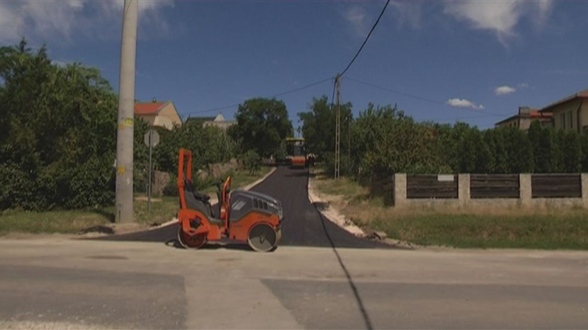 Befejeződött az aszfaltozás az Áfonya utcában