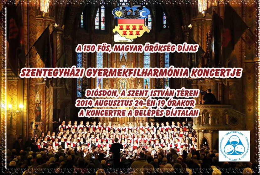 A Szentegyházi Gyermekfilharmónia koncertje Diósdon