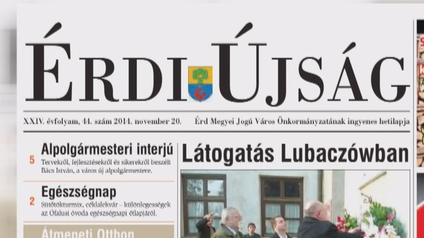 Ajánló az Érdi Újság 2014. november 20-án megjelenő számából