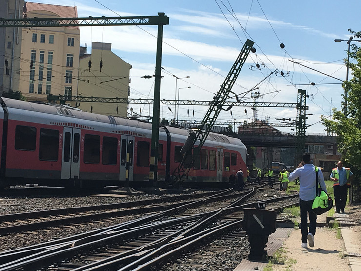Kisiklott egy vonat a Déli pályaudvaron